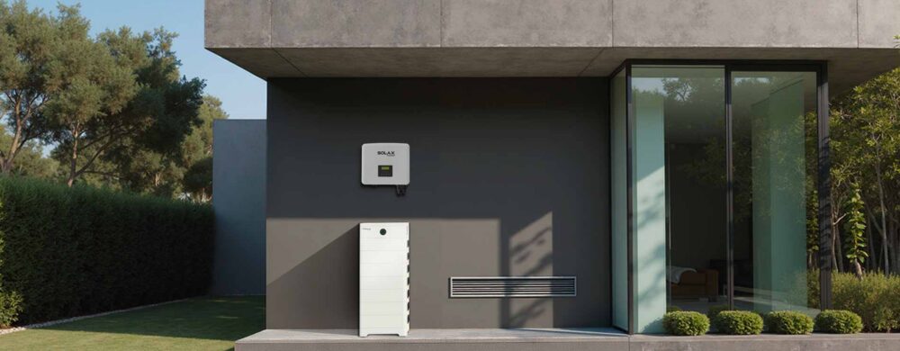 Home with SolarX solar battery system