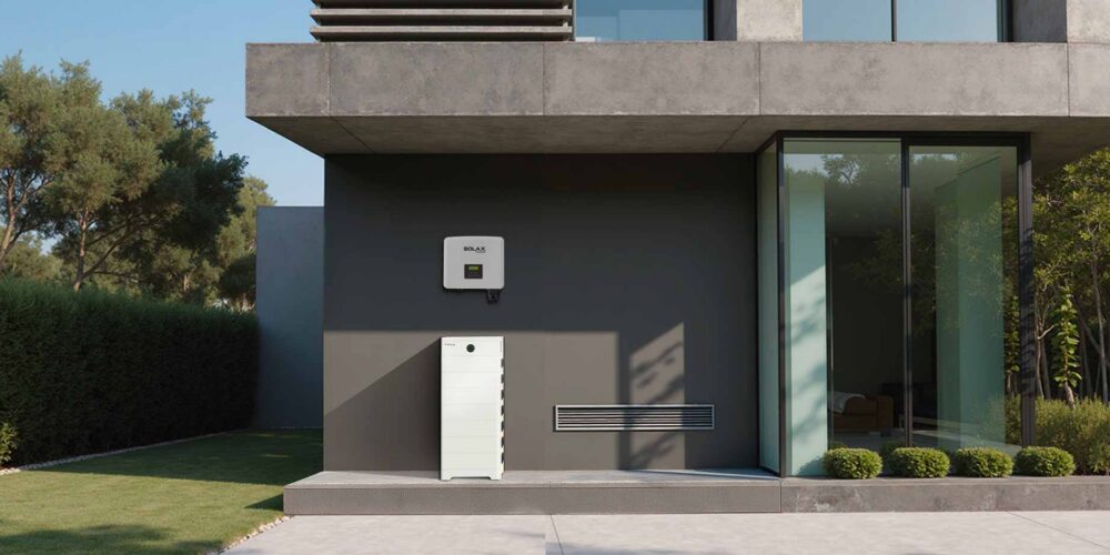 Home with SolarX solar battery system